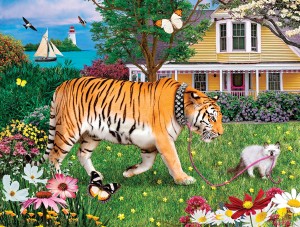 SunsOut: Walking the Kitty (500XL) legpuzzel