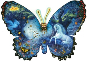 SunsOut: Fantasy Butterfly (1000) shaped puzzel