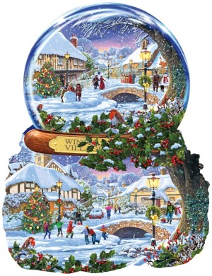 SunsOut: Winter Village (1000) shaped puzzel