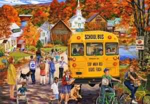 Bluebird: The School Bus (1000) legpuzzel