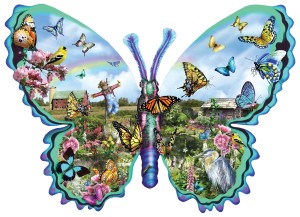 SunsOut: Butterfly Farm (1000) shaped puzzel