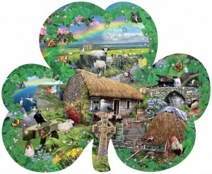 SunsOut: Irish Charm (1000) shaped puzzel