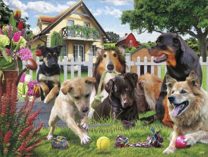 SunsOut: Please Play with Us (500XL) hondenpuzzel