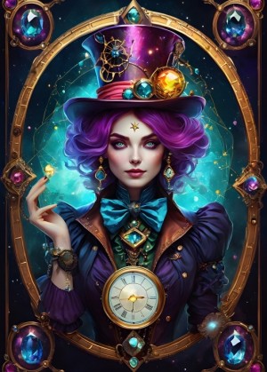 Bluebird: Violet - Steampunk Collection (500) verticale puzzel