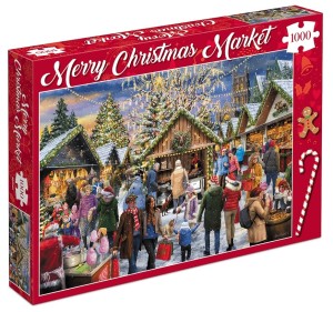 Tucker's Fun Factory: Merry Christmas Market (1000) kerstpuzzel