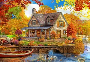 Bluebird: Lake House (1000) herfstpuzzel