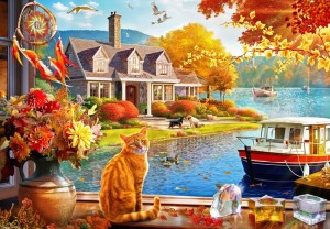 Bluebird: Crisp Fall View (1000) herfstpuzzel