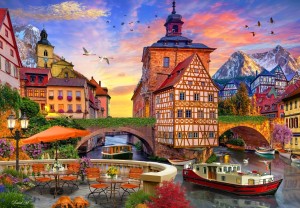 Bluebird: Old City Hall, Bramberg (1000) legpuzzel