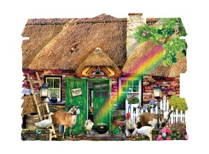 SunsOut: Irish Cottage (1000) shaped puzzel