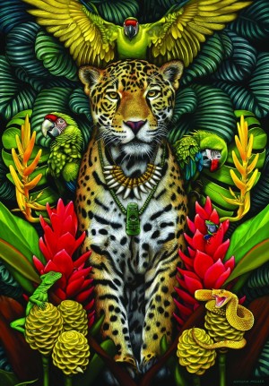 Art and Fable: Legend of the Jaguar Shaman (1000) verticale puzzel