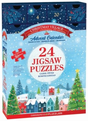 Eurographics: Advent Calendar - Christmas Village (24x50) kerstpuzzels