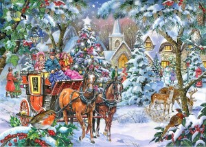 House of Puzzles: Coach Party (1000) kerstpuzzel