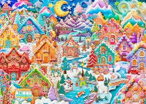 Alipson: Colorful Cookietown Night (1500) legpuzzel