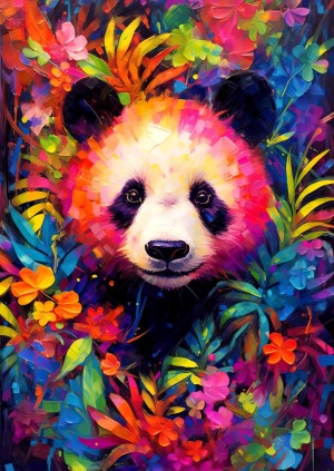 Enjoy: Playful Panda Cub (1000) verticale puzzel