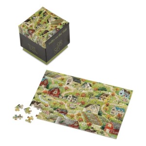 Penny Puzzle: Folks on the Hill (150) minipuzzel