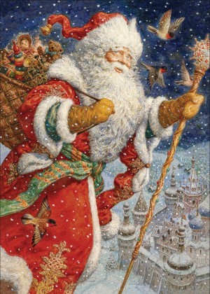 Art and Fable: Santa Claus (500) verticale puzzel