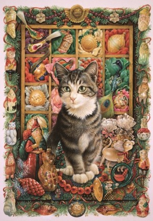 Grafika: Harry and the Christmas Decorations (1000) verticale puzzel