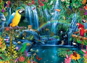 Bluebird: Parrot Tropics (500) legpuzzel