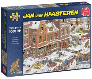 Jan van Haasteren: Sneeuwpret (1000) kerstpuzzel