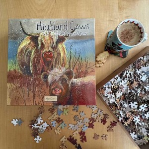 Alex Clark: Highland Cows (1000) vierkante puzzel