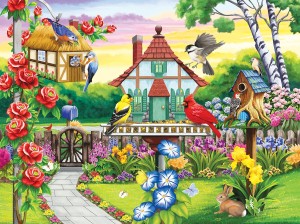 SunsOut: Birds' Favorite Garden (1000) legpuzzel