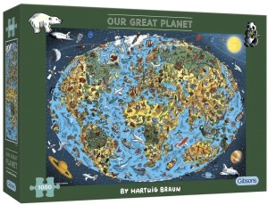 Gibsons: Our Great Planet (1000) SCHADE AAN DOOS OP = OP