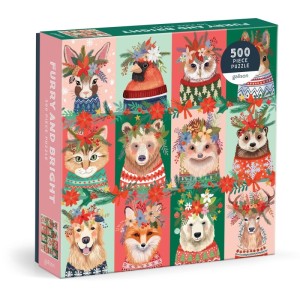 Galison: Furry and Bright (500) kerstpuzzel