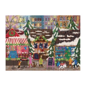 Galison: Merry Market (1000) kerstpuzzel