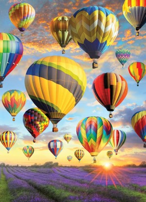 Cobble Hill: Hot Air Balloons (1000) verticale puzzel