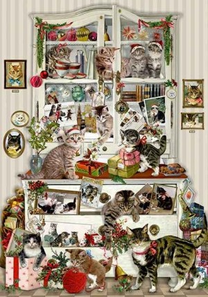 Coppenrath: Christmas Magic on Four Paws (1000) verticale puzzel