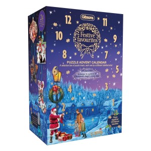 Gibsons: Advent Calendar Festive Favourites (24 puzzeltjes) kerstpuzzels