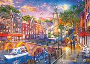 Ravensburger: Sunset over Amsterdam (1000) legpuzzel