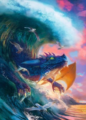 Ravensburger: Dragon Race (1000) verticale puzzel