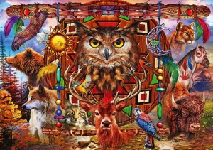 Bluebird: Animal Totem (1000) legpuzzel