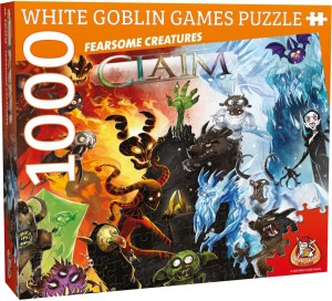 White Goblin Games: Claim legpuzzel Fearsome Creatures (1000) puzzel OP = OP