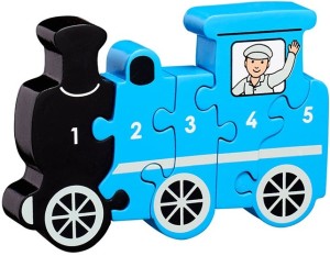 Lanka Kade: Trein 1 tot en met 5 (5) houten kinderpuzzel