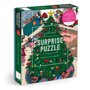 Galison: Surprise Puzzle - Merry in the Making (1000) verticale puzzel