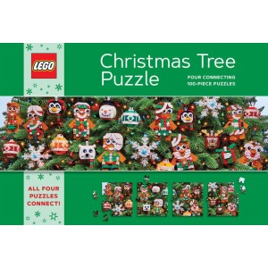 Lego Christmas Tree Puzzle (4x100) legpuzzels