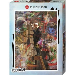 Heye: Rebrush - The Bookworm (1000) verticale puzzel