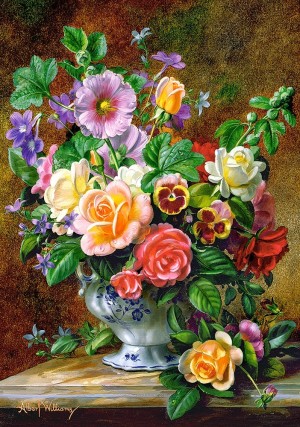 Castorland: Flowers in a Vase (500) verticale puzzel