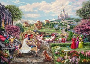 Schmidt: Thomas Kinkade - Disney Cinderella Happily ever After (1000) disneypuzzel