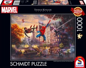 Schmidt: Thomas Kinkade - Marvel Spiderman and Friends (1000) legpuzzel