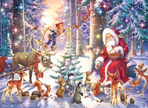 Ravensburger: Kerstmis in het bos (100XXL) kinderpuzzel