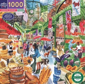 Eeboo: London Market (1000) vierkante puzzel