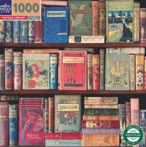 Eeboo: Vintage Library (1000) vierkante puzzel