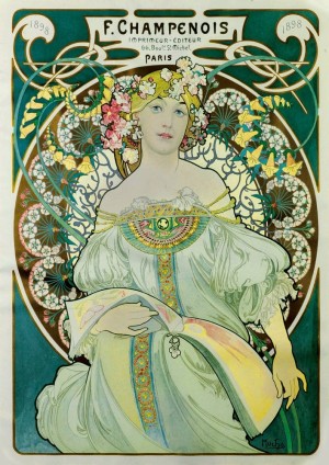 Art by Bluebird: Mucha - Daydream (1000) verticale kunstpuzzel