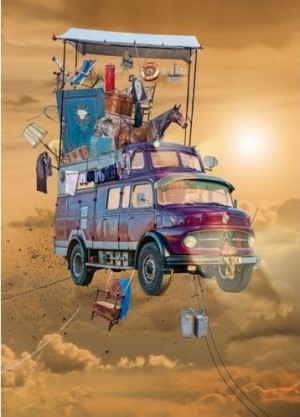 Heye: Fly High - Mobile Home (1000) verticale puzzel