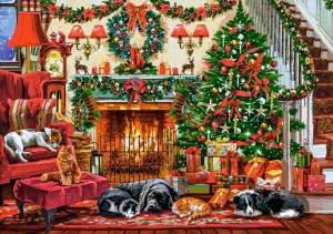 Castorland: Cozy Fireplace (500) kerstpuzzel