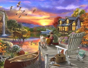 SunsOut: Sunset Cabin (1000XL) legpuzzel