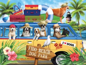 SunsOut: Fido Beach (300XXL) legpuzzel